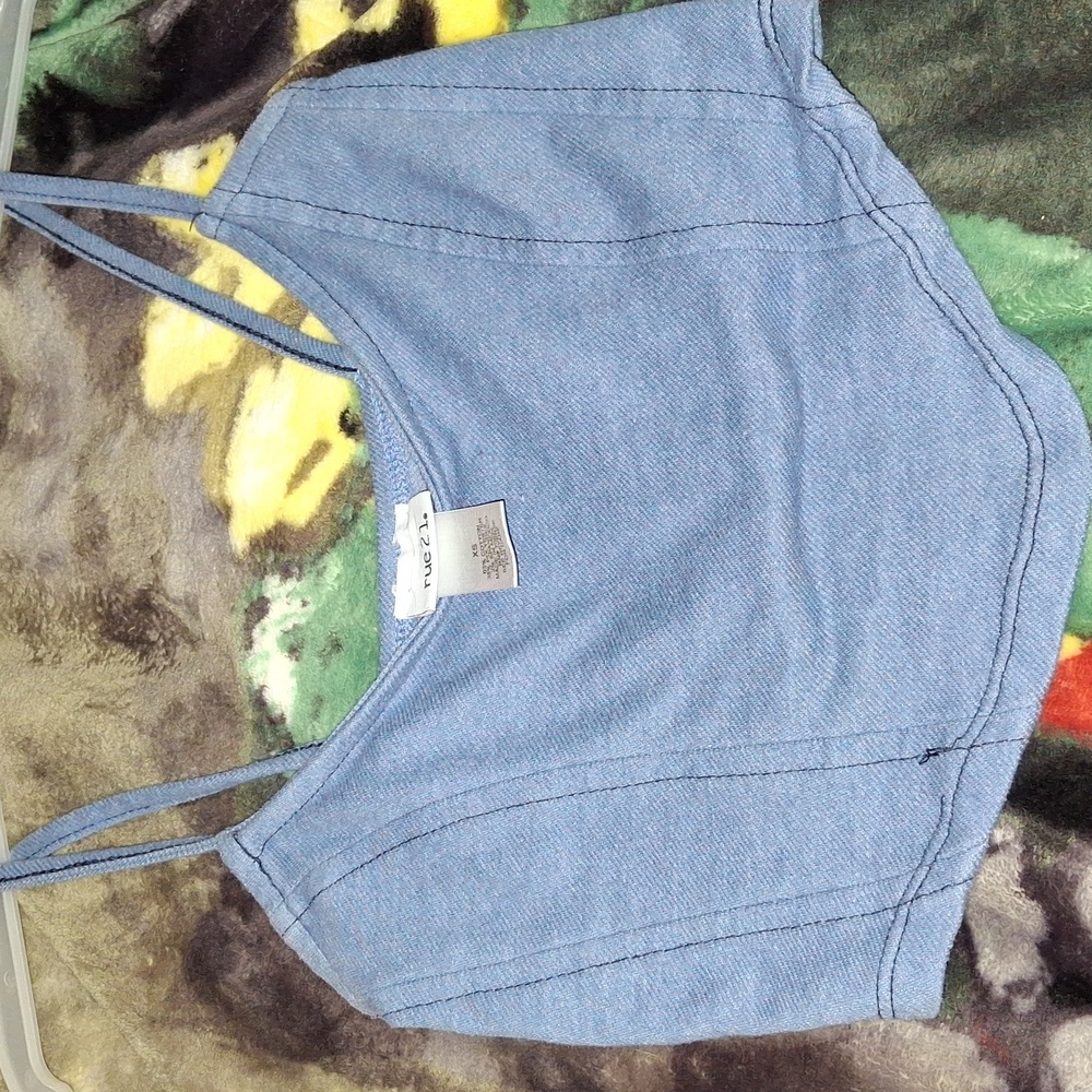 Rue21 Blue Crop Top